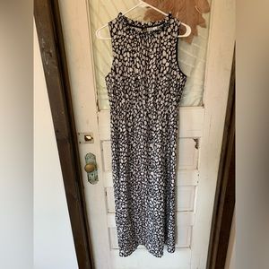 Black and cream dress sleeveless size L
